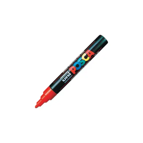 Rode verfmarker met kegelpunt - Posca