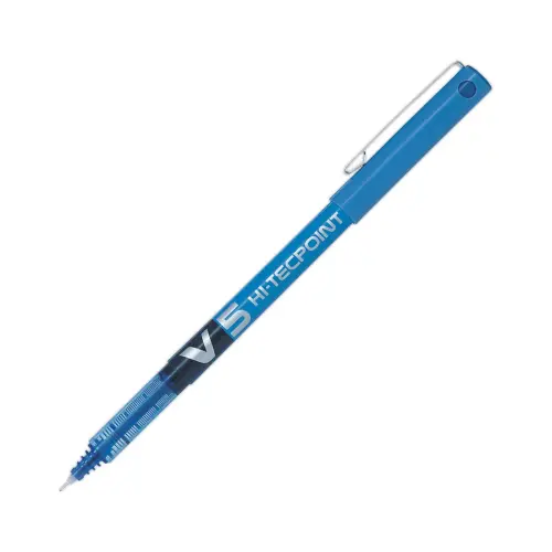 Rollerpen met naaldpunt V5 Hi-tecpoint - Fijn schrift - Blauw - PILOT 