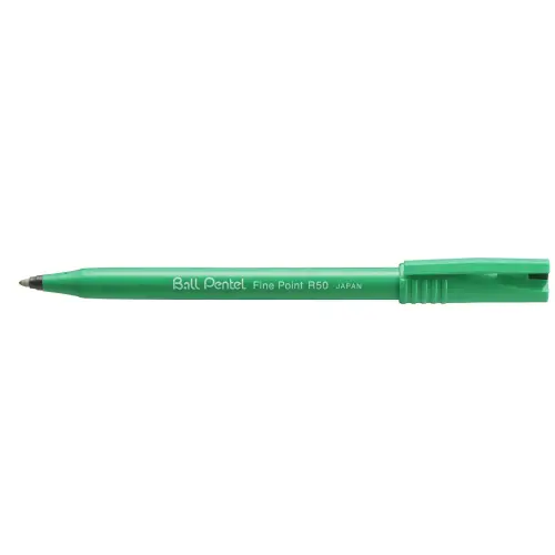 Balpen Roller Ball R50 - breedschrijvend - zwart - PENTEL