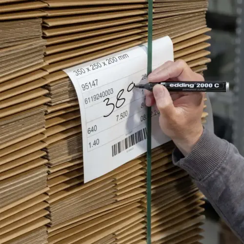 Permanent marker 2000 - Ronde punt - Zwart - EDDING 