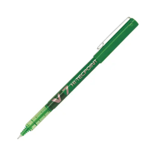 Rollerpen met naaldpunt Hi-Tecpoint V7 - Groen - PILOT
