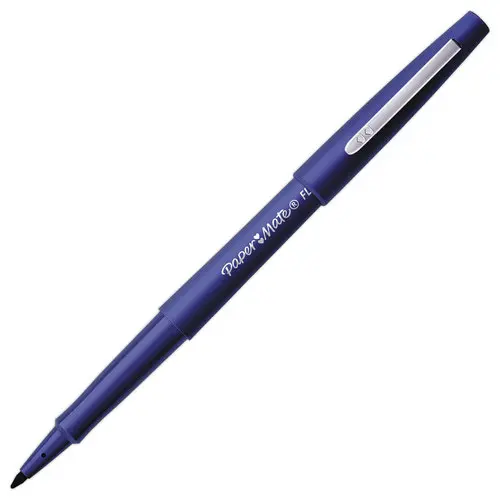 Viltstift met nylon punt Flair - Medium schrift - Blauw - PAPERMATE