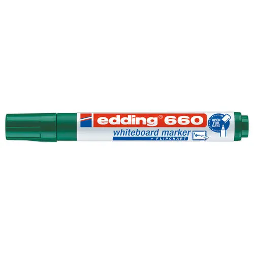 Drooguitwisbare marker - 660 - kogelpunt - Groen - EDDING