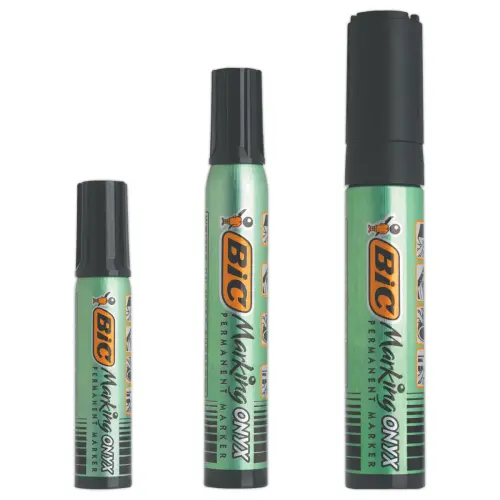 Mini permanent marker Onyx 1482 - Ronde punt - Zwart - BIC