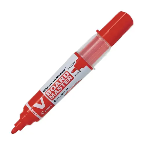 Droog uitwisbare en navulbare markeerstift V-Board Master Begreen - Rood - PILOT