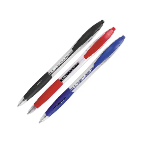 Intrekbare en navulbare balpen Atlantis Classic BIC - Rood. 