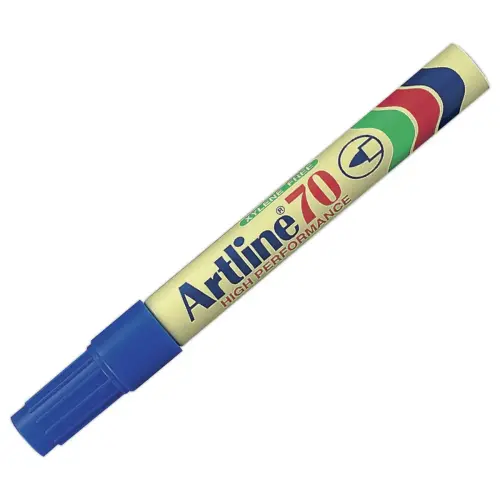 Permanent marker 70 - Ronde punt 1,5 mm - Blauw - ARTLINE