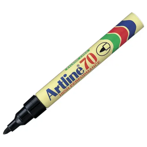 Permanent marker 70 - Ronde punt 1,5 mm - Zwart - ARTLINE