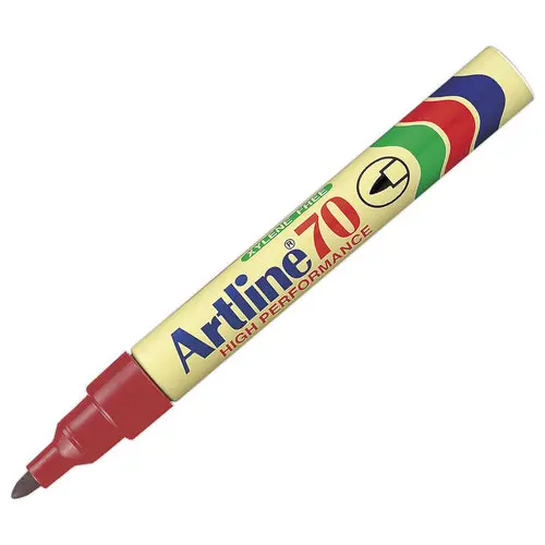 Permanent marker 70 - Ronde punt 1,5 mm - Rood - ARTLINE