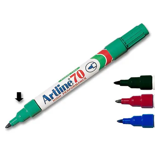 Permanent marker 70 - Ronde punt 1,5 mm - Groen - ARTLINE