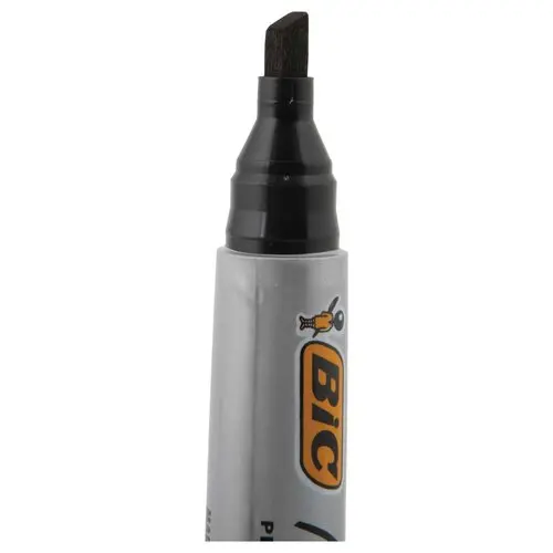 Permanent marker Marking 2300 - Beitelvormige punt - Zwart - BIC