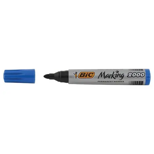 Permanent marker Marking 2000 van Bic - ronde punt - Blauw 