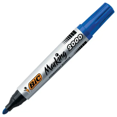Permanent marker Marking 2000 van Bic - ronde punt - Blauw 
