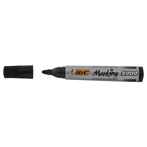 Permanent marker Marking 2000 van Bic - ronde punt - Zwart