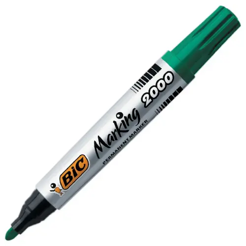 Permanent marker Marking 2000 van Bic - ronde punt - Groen