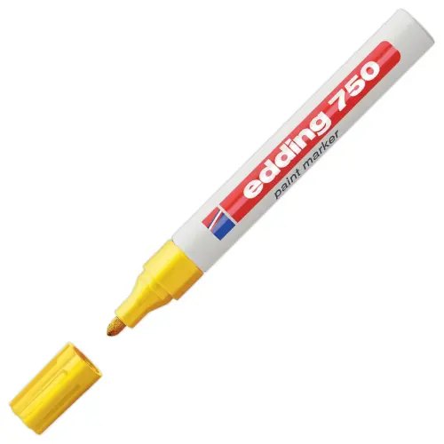 Verfmarker EDDING 750 medium punt - Geel 