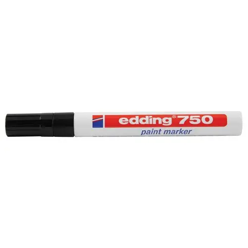Verfmarker EDDING 750 medium punt - Zwart 