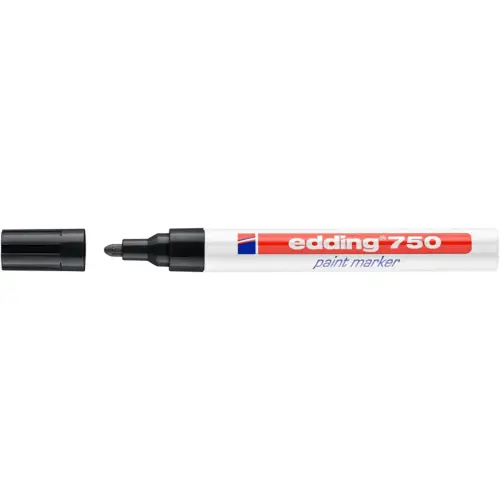 Verfmarker EDDING 750 medium punt - Zwart