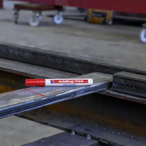 Verfmarker EDDING 750 medium punt - Rood 