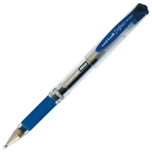 Gelbalpen Signo Broad - Breed schrift - Blauw - UNI-BALL
