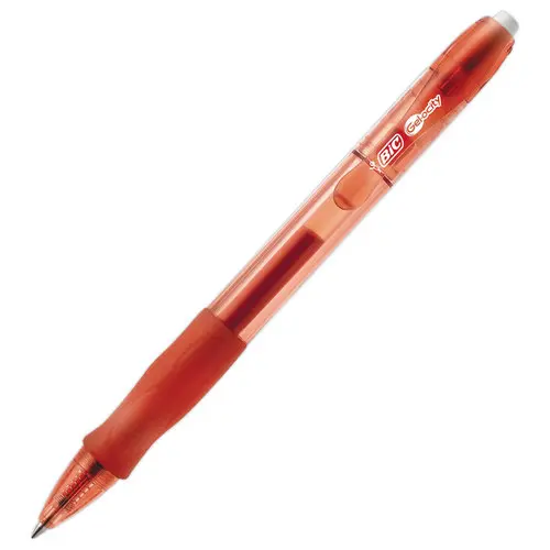 Intrekbare pen Gel-ocity - Medium schrift - Rood - BIC