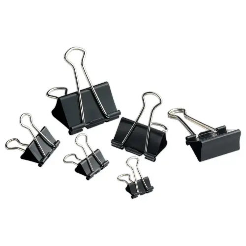 12 Papierklem met inklapbare armen - 25 x 8 mm