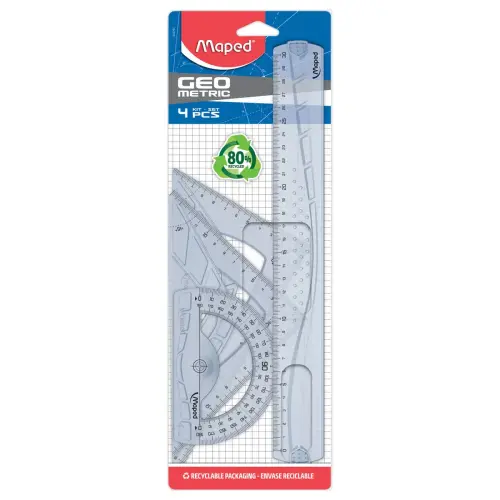Grafische traceerkit GEOMETRIC 4 stuks