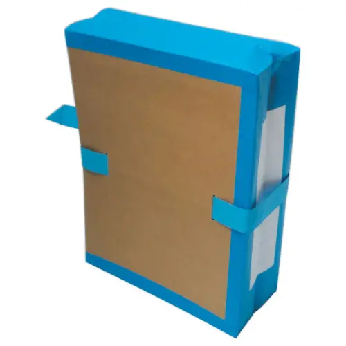 Archiefmap met zijvouw - Rug 10 cm - Blauw - SOCARPA