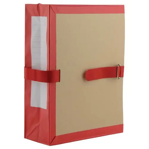 Archiefmap met zijvouw - Rug 10 cm - Rood - SOCARPA