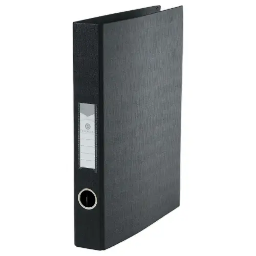 Ordner met 4 ringen - Rug 4 cm - Zwart - FIDUCIAL 
