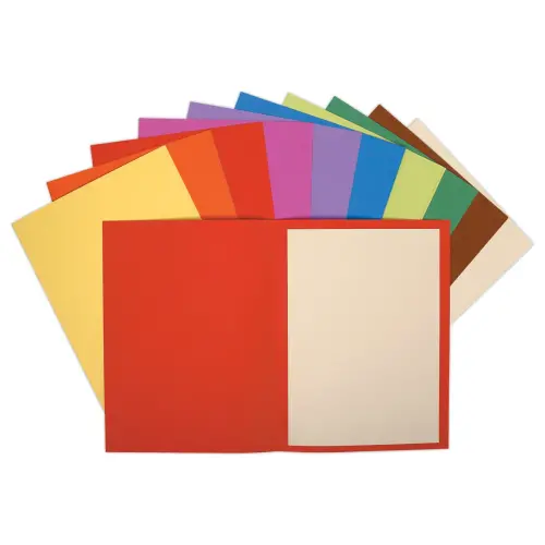 100 Mappen EXACOMPTA Flash - 220g - 24x 32cm - Ass.Kleuren