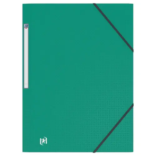 Map 3 kleppen met elastiek Memphis - Groen - OXFORD