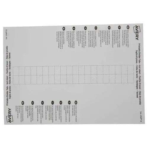 Set tussenbladen van kunststof ELBA voor A4 formaat - 12 personaliseerbare tabbladen
