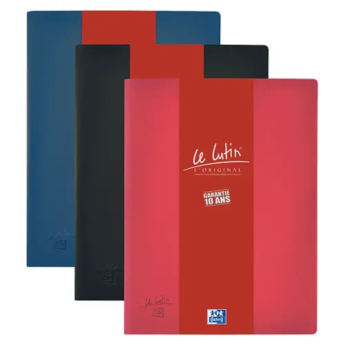 Presenteermap Le Lutin Classique A4 - 30 hoezen - Rood - Oxford