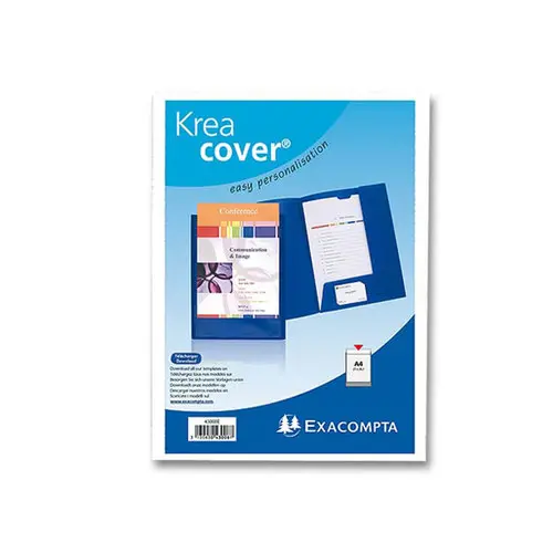 10 Witte mappen 2 flappen KREACOVER - personaliseerbaar