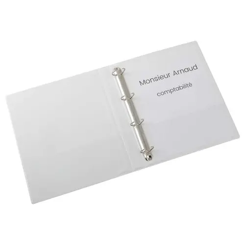 Personaliseerbare map 1 face - A4 - 4 ringen - Rug 2 cm