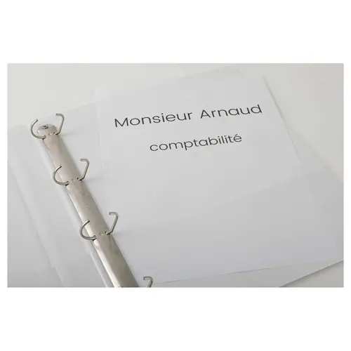 Personaliseerbare map 1 face - A4 - 4 ringen - Rug 2 cm