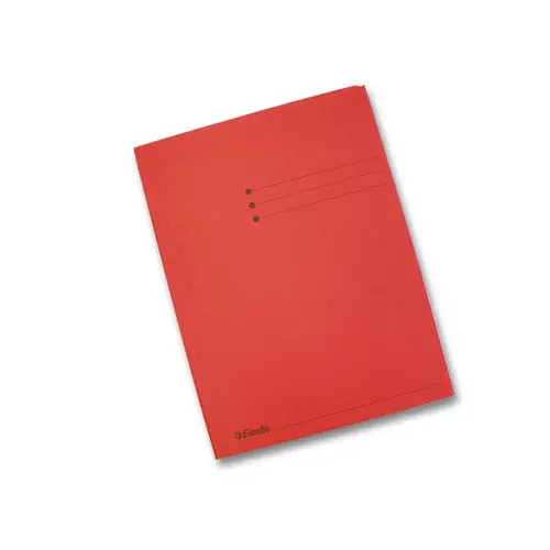 50 Kartonnen map met 3 flappen 300g - Folio-formaat rood - ESSELTE