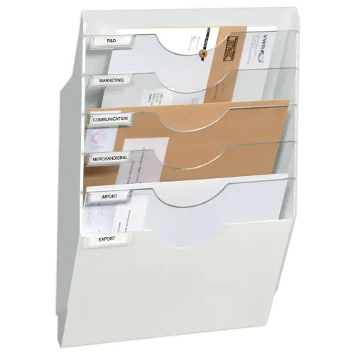 Wanddisplay met 6 vakken - Wit - CEP
