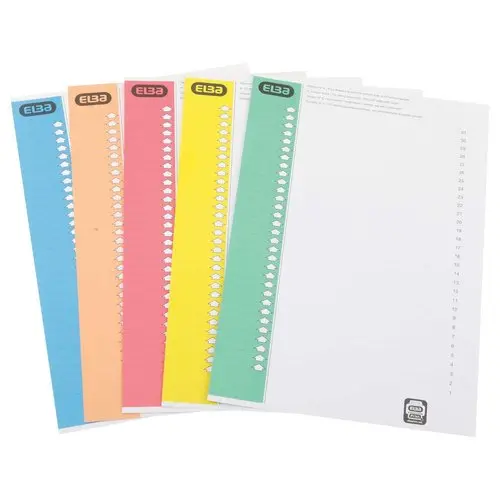 10 Etiketten voor hangmappen in kast n°9- diverse kleuren