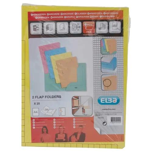 25 Tussenmappen voor hangmappen HV - Pastelgeel - OXFORD