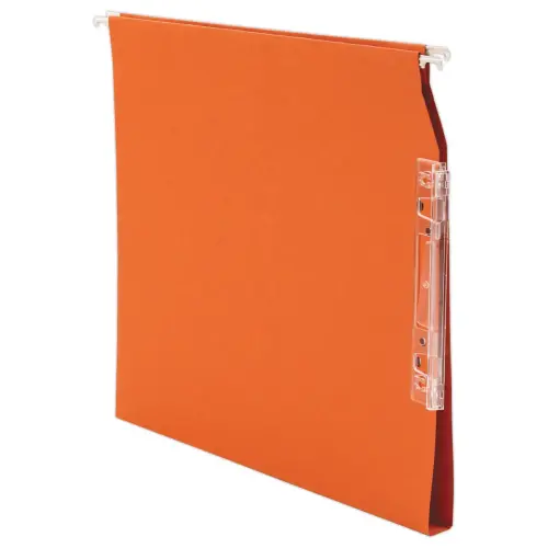 25 Hangmappen voor kasten in gerecycleerd kraftkarton - Oranje - 15 mm