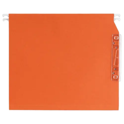 25 Hangmappen voor kasten in gerecycleerd kraftkarton - Oranje - 15 mm
