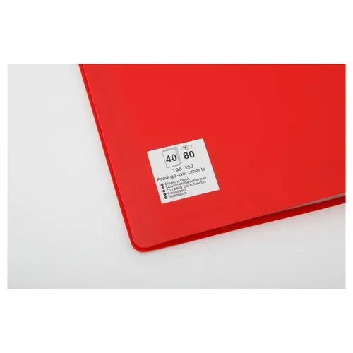 Presenteermappen A4 - Rood - 40 hoezen