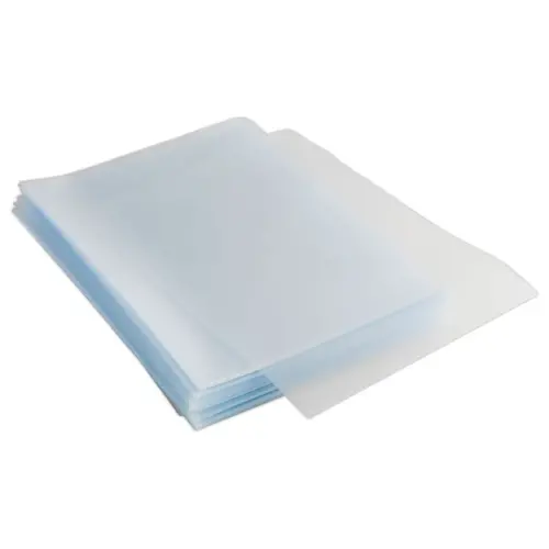 100 Economische hoekmappen - Gekorreld polypropyleen 9/100 - Transparant