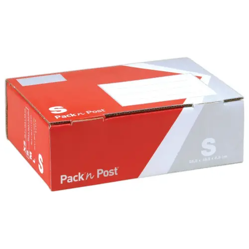 Doos voor postverzendingen - L 25,5 x B 18,5 x H 8,5 cm