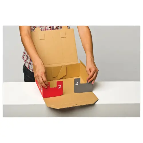 Doos voor postverzendingen - L 25,5 x B 18,5 x H 8,5 cm