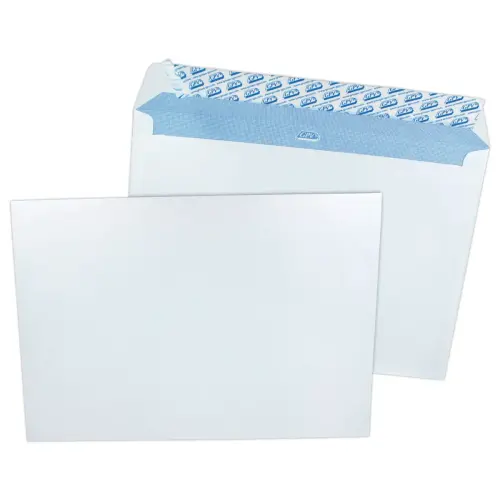 250  Witte enveloppen 90g GPV 162x229mm siliconestrook zonder venster 
