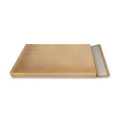 100 Enveloppen met zijvouw in versterkt bruin kraftpapier 120g - 280x400mm - IPC BONG