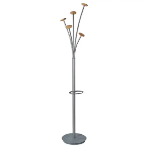 Festy kapstok - 5 hangers - Zilver - ALBA